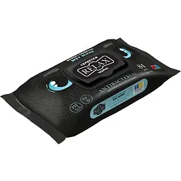 Вологі серветки Relax black антиактеріальні 84 шт.