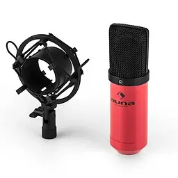 Конденсаторний USB-мікрофон Auna MIC-900WH-LED, 16 біт/48 кГц, 32 дБ (10030363) - мініатюра 3