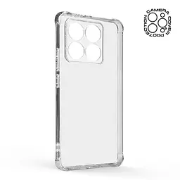 Прозрачный чехол для Xiaomi 14T с защитой камеры и усиленными бортами, тонкий, силиконовый, бесцветный, ударопрочный, противоударный бампер с закрытой камерой, ArmorStandart (ARM79333) - мініатюра 2