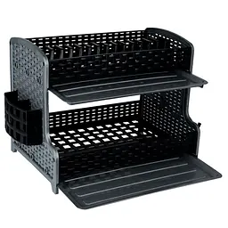 Сушка для посуду Violet House Роттанг, 28х40х33 см, чорний (0731 Роттанг BLACK сушка д/посуд) - мініатюра 3
