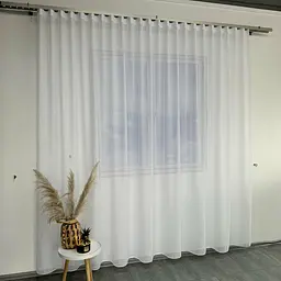 Турецький тюль батист з люрексом білий 500х270, тасьма ALBO pbe0052336 - мініатюра 10