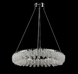 Сучасна підвісна LED-люстра L33038/500/1 LED (CH) - хром, 90 Вт, діаметр 50 см, від 12 до 18 м2
