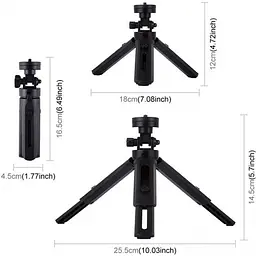 Кільцева USB LED лампа Puluz PKT3058B 4.7"+ штатив 12 см - мініатюра 4