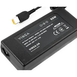 Блок живлення до ноутбуку Vinga Lenovo 90W 20V 4.5A square (VPA-2045-LNSQ01-101) - мініатюра 3