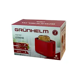 Тостер Grunhelm GTR01R червоний (147326) - мініатюра 7
