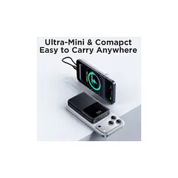 Батарея універсальна JOYROOM 10000mAh 22,5W PD, QC/3.0, 2*USB-A, USB-C In/Out, MicroUSB in, Black (JR-QP191) - мініатюра 6