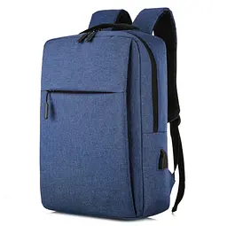 Рюкзак для ноутбука Voltronic T2 15.6 , нейлон, выход под USB-кабель, синий - мініатюра 1