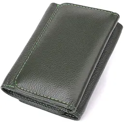 Жіночий гаманець компактного розміру з натуральної шкіри ST Leather 23072 зелений - мініатюра 6