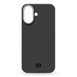 Защитный чехол для Apple iPhone 17, BlackIcon Kevlar MagCase, кевларовый, черный, панель, накладка с поддержкой MagSafe, противоударный, защита всего корпуса, усиленные углы, совместим с беспроводной зарядкой, ArmorStandart (ARM88532)
