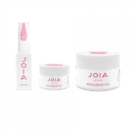 Рідкий гель для укріплення та моделювання Joia vegan PolyLiquid gel Ballet 50 мл - мініатюра 5