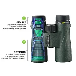 Бінокль Vanguard VEO ED 12x50 WP (VEO ED 1250) - мініатюра 14