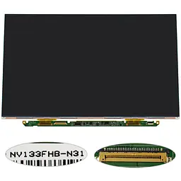 Матриця 13.3 NV133FHB-N31 1920х1080, 30pineDP LED, SLIM, глянцева, роз'єм праворуч знизу спереду для ноутбука