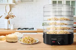 Сушарка дегідрататор Mozano Food Dehydrator 500 W Czarna - мініатюра 4