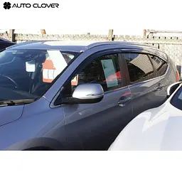 Дефлектори вікон для Honda CR-V 2012-2017 6 шт (Auto Clover) - мініатюра 2