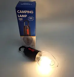 Кемпінгова LED лампа акумуляторна ліхтар світильник з гачком світлодіодна лампочка UKC Camping lamp UKC LED-1 - мініатюра 4