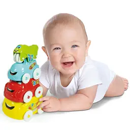 Розвиваюча іграшка Clementoni пірамідка Fun Vehicles (17111) - мініатюра 5