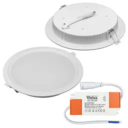 Світильник LED даунлайт Violux ALUMIN 24W 4200K круг IP20 ( 120190 ) - мініатюра 3