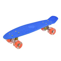 Скейт Пенні борд 0880 Best Board, СИНІЙ, дошка=55см, колеса PU зі світлом, діаметр 6 см