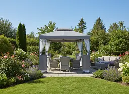 Павільйон садовий GardenLine ALTANA Grey - мініатюра 3