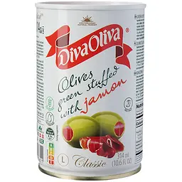 Оливки Diva Oliva з хамоном 300 г - мініатюра 4