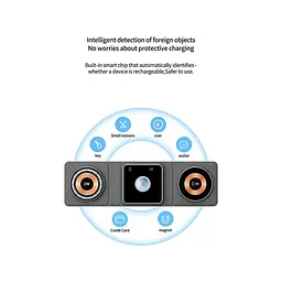 Заряджання Qi 3in1 Foldable Magnetic Wireless Charger XYJ X8 для 3 ґаджетів Phone Apple Watch AirPods - мініатюра 9