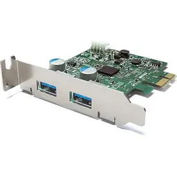 PCI-E Контролер USB3.0 (2ext. Molex) Low Profil, NEC, RTL - мініатюра 2