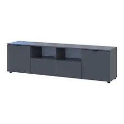 Комод Doros Рон 4 Графіт 2 фасади 2 шухляди 180х38х50 (44900234)