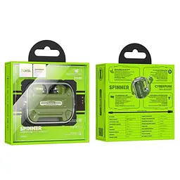 Бездротові навушники Hoco EW55 TWS gaming headset | BT5.3, 30/300mAh, 4h | army-green - мініатюра 5