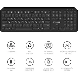 Клавіатура OfficePro бездротова (SK680) - мініатюра 6