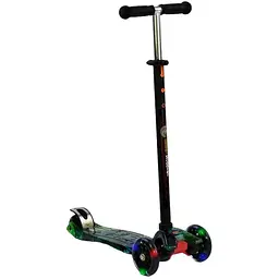 Самокат Best Scooter 59х17х26 см Зелено-чорний 000231415