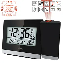 Годинник проекційний Technoline WT536 Black (WT536) - мініатюра 6