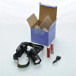 Налобний ліхтар Police P52 LED акумуляторний універсальний - мініатюра 2