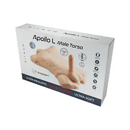 Торс з фалоімітатором на присосці SilexD Apollo L Male Torso Caramel - мініатюра 7