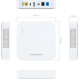 ДБЖ Marsriva DC UPS для роутерів KP4 3xDC+USB+USB-C OUT, 5V/9V/12V 18W 10000 mAh (36Wh) Li-Ion - мініатюра 4