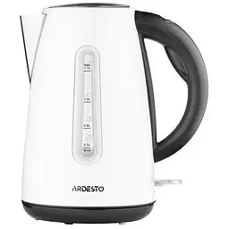 Електрочайник Ardesto EKL-F300W, білий, 1.7л, 2150Вт, strix контроль, нерж.сталь