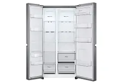Холодильник SBS LG GC-B257JLYV 179х74х91см 2 двері 414 л морозильне відділення-229 л A+ NF Графіт (GC-B257JLYV) - мініатюра 2
