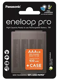 Акумулятор Panasonic BK-4HCDEC4CP Eneloop NI-MH Pro AAA 930 з кейсом для зберігання 4 шт.