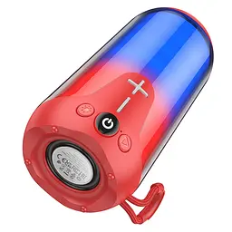 Портативна bluetooth колонка Borofone BR33 TWS із LED підсвічуванням червоний - мініатюра 3