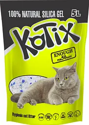 Наповнювач для котячого туалету Kotix силікагелевий 5 л KN7585