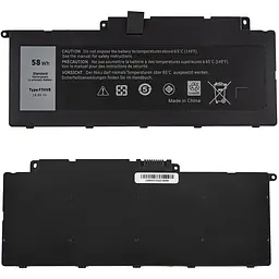 Батарея для ноутбука Dell F7HVR (Inspiron 14 7437 15 7537 17 7737) 14.8V 58Wh Чорний - мініатюра 2