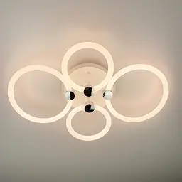 LED люстра з кільцями, що розсіює світло на 360° Line.F A 2838/2+2 RGB LED - мініатюра 2