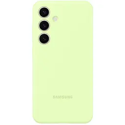 Оригінальний протиударний силіконовий чохол Samsung Silicone Case для Samsung Galaxy S24 Light Green EF-PS921TGEGWW