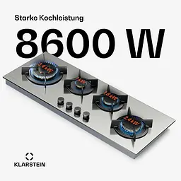 Газова варильна поверхня Klarstein Goldflame 4 Slim (10046473) - мініатюра 6