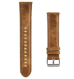 Шкіряний ремінець Primo для годинника Samsung Sport Gear (SM-R600) Light Brown - мініатюра 2
