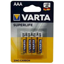 Батарейка сольова VARTA R03/AAA 4шт арт.36380