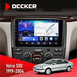 Штатна магнітола Volvo S80 1999-2004 Decker D9-006 4x64, 4G Decker (НФ-00004614)