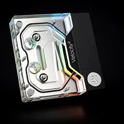 Водоблок Ekwb EK-Quantum Velocity D-RGB - 1700 Nickel + Plexi (3831109857663) - мініатюра 2