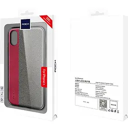 Чохол-накладка Rock TPU+PU Origin Pro Series Case Apple iPhone X Red - мініатюра 2