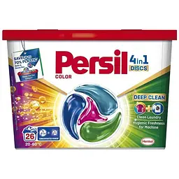 Капсули для прання Persil 4in1 Discs Color Deep Clean 26 шт. (9000101800043)