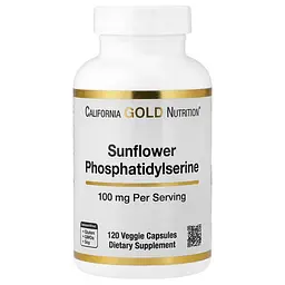 Фосфоліпіди Sunflower Phosphatidylserine 100 mg 120 Capsules CGN vit0004789